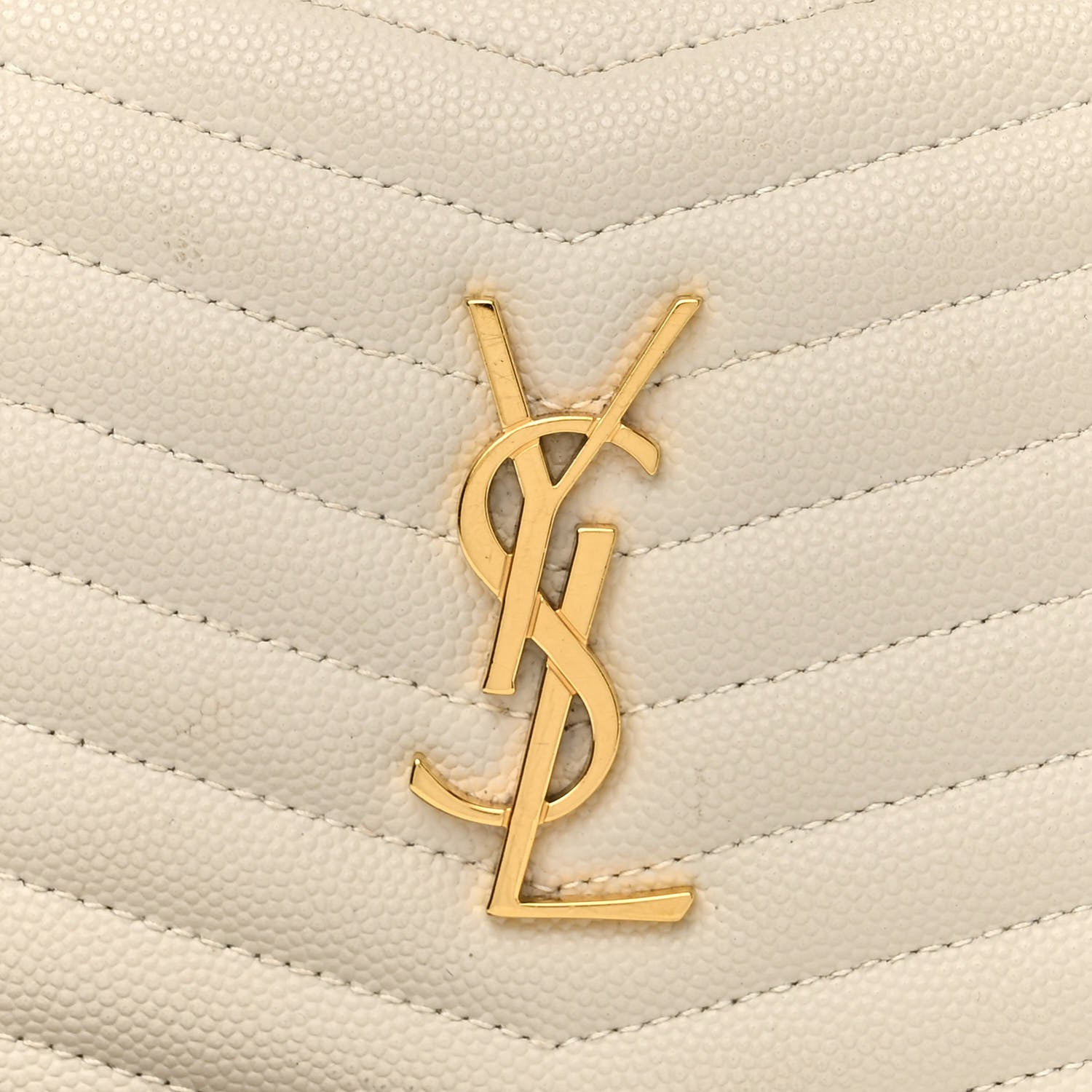Saint Laurent Grain De Poudre Matelasse Monogram Mini Lou Camera Bag Crema Soft 7 of 10
