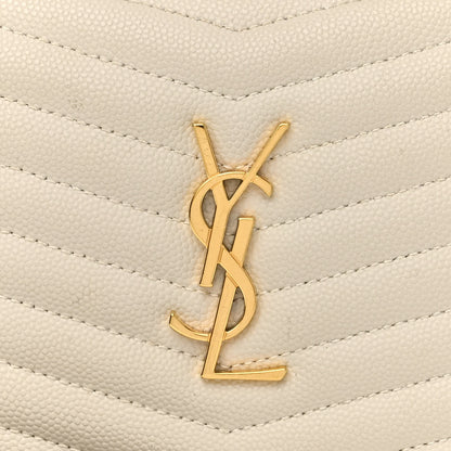 Saint Laurent Grain De Poudre Matelasse Monogram Mini Lou Camera Bag Crema Soft 7 of 10