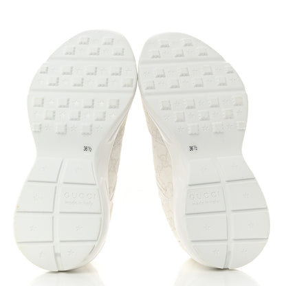 Gucci GG Supreme Monogram Womens Rhyton Sneakers 36.5 White 5 of 8