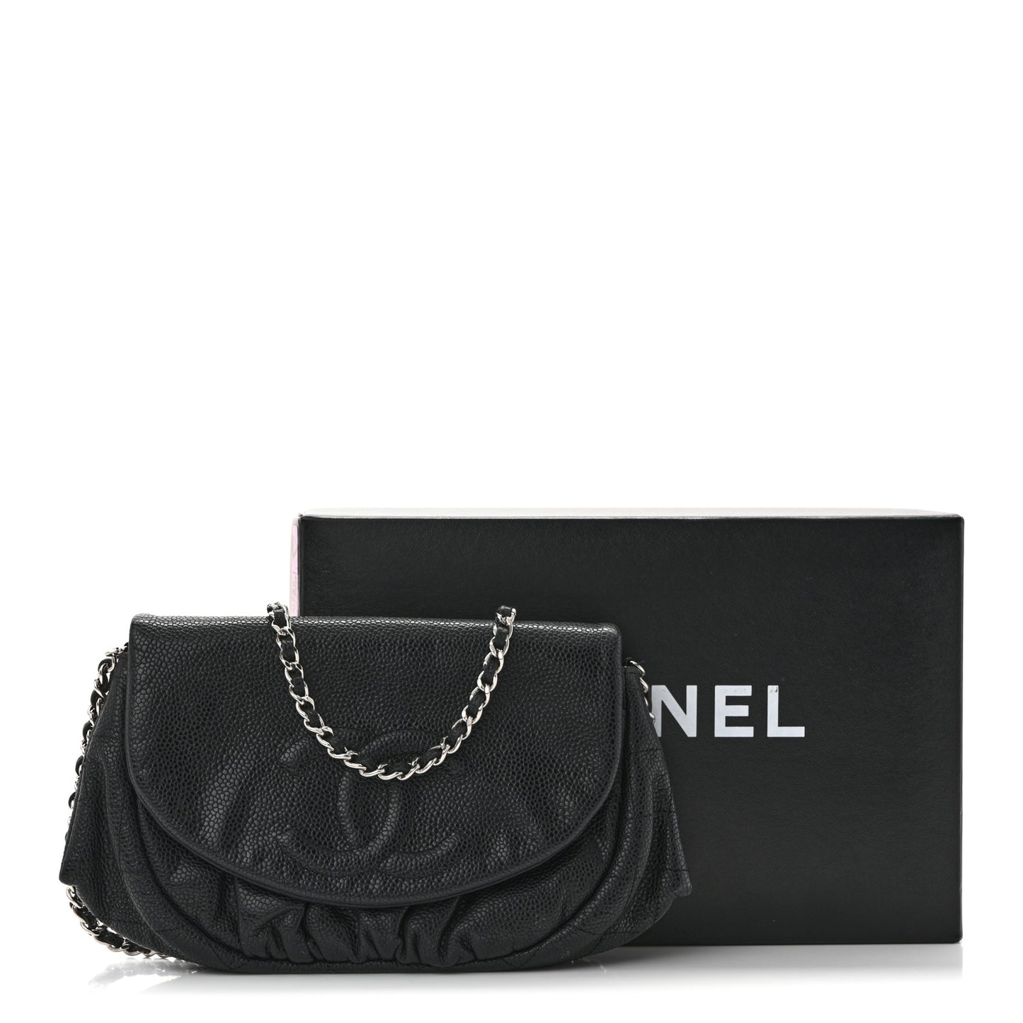 Caviar Half Moon Wallet On Chain WOC Black