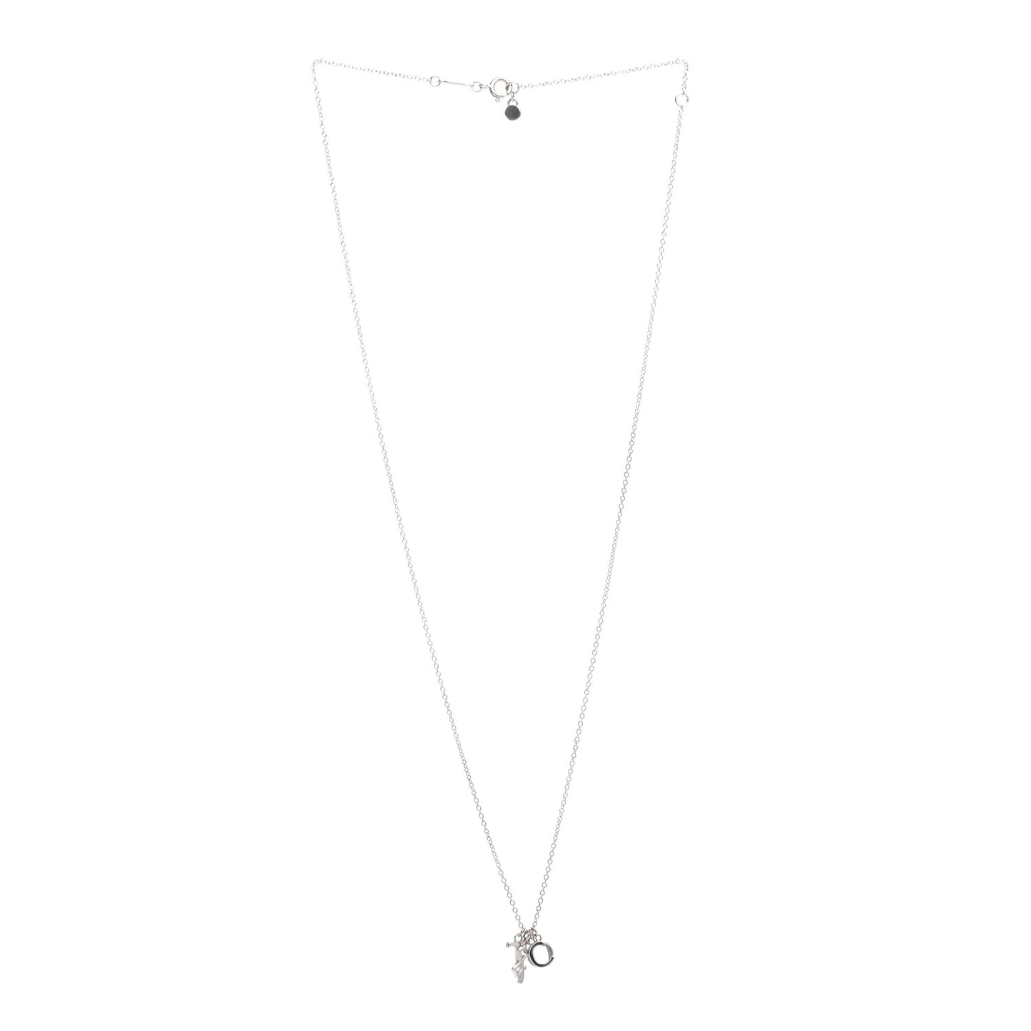 Sterling Silver Charms Pendant Necklace