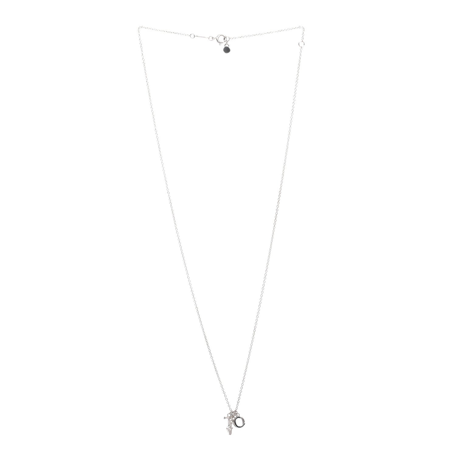 Tiffany Sterling Silver Charms Pendant Necklace 5 of 7