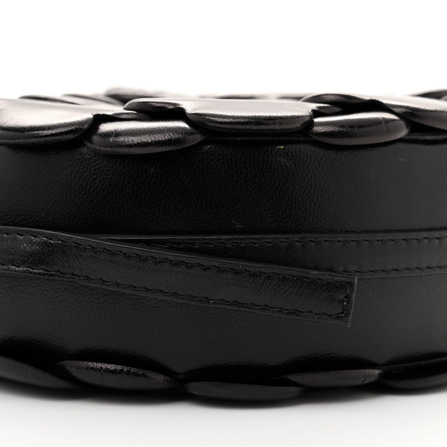 Nappa Atelier 03 Rose Edition Round Crossbody Bag Black