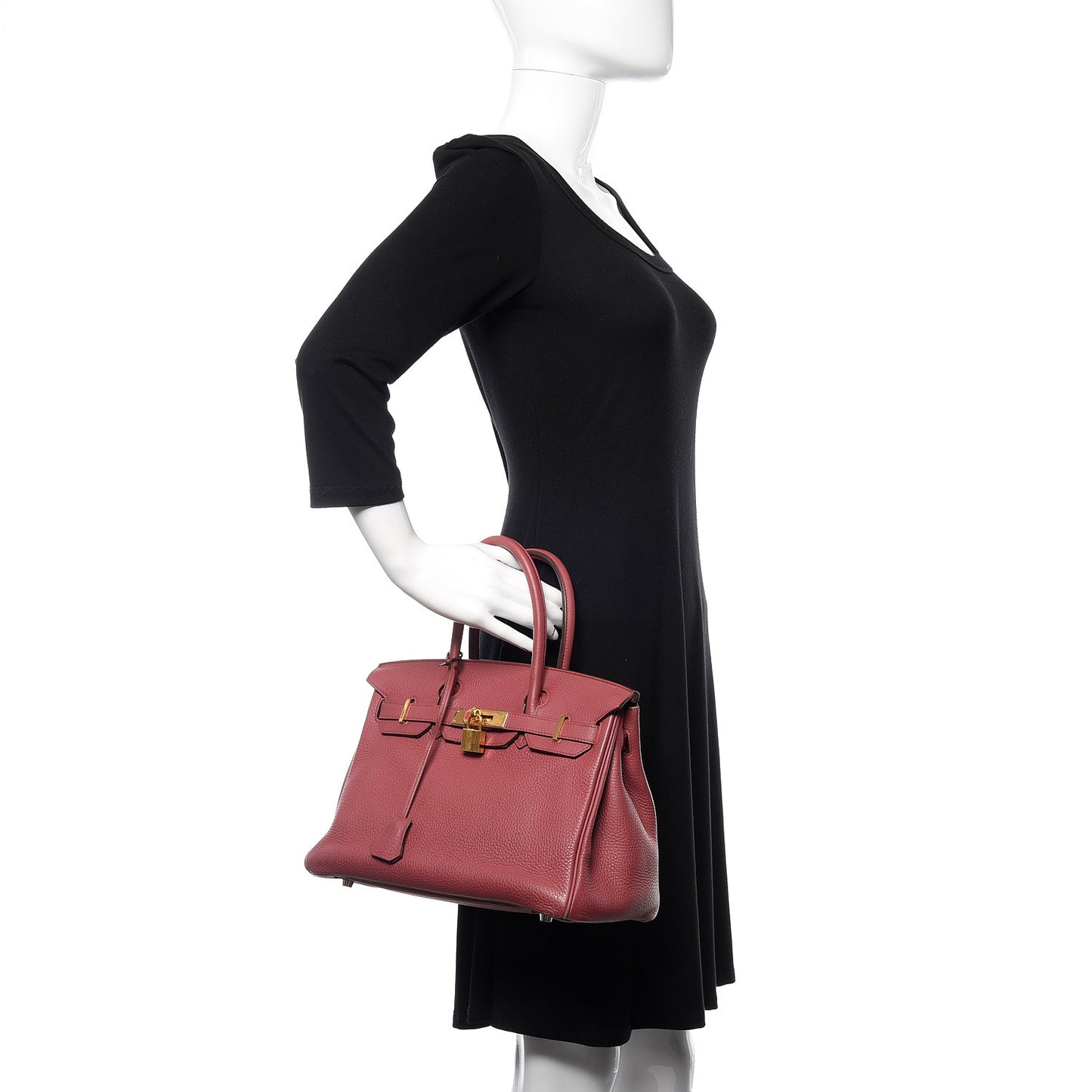 Taurillon Clemence Birkin 30 Bois de Rose