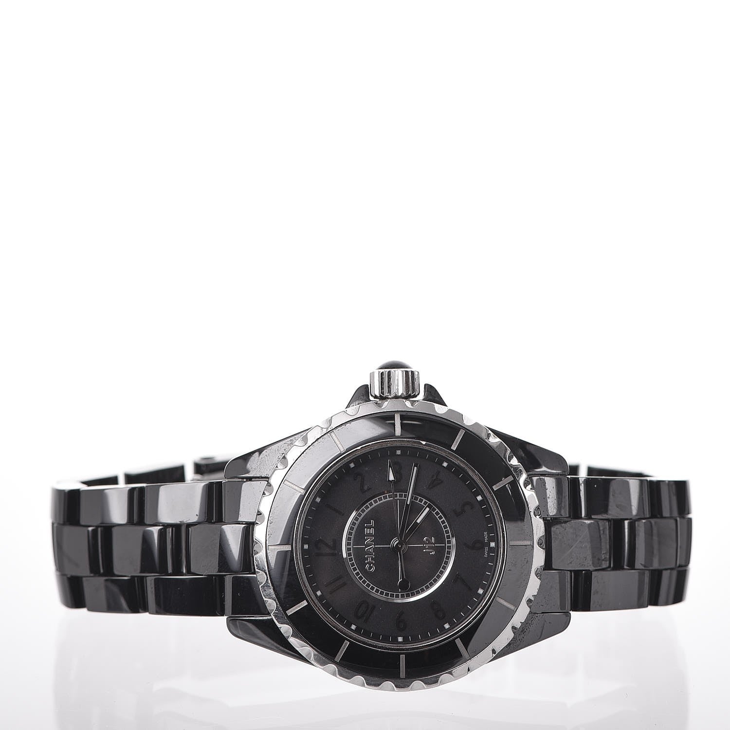 Chanel Stainless Steel Ceramic 33mm J12 Quartz Watch Intense Black 3 of 8