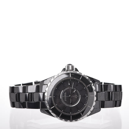 Chanel Stainless Steel Ceramic 33mm J12 Quartz Watch Intense Black 3 of 8