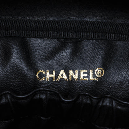 Chanel Lambskin Vanity Cosmetic Case Black 7 of 9