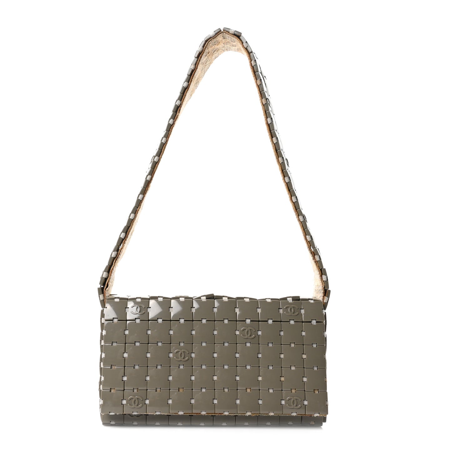 Tweed Resin Tile Flap Green