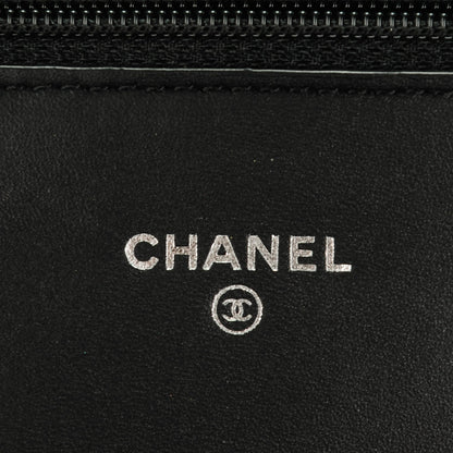 Chanel Patent Quilted Brilliant Wallet On Chain WOC Black 6 of 8