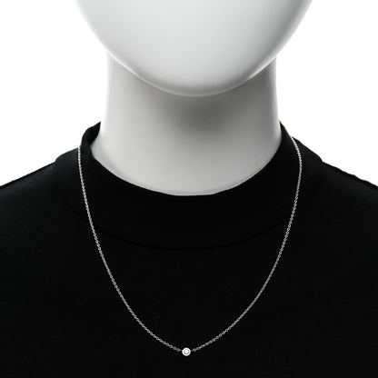 Roberto Coin 18K White Gold Diamond .10ct Diamonds By The Inch Necklace 2 of 5
