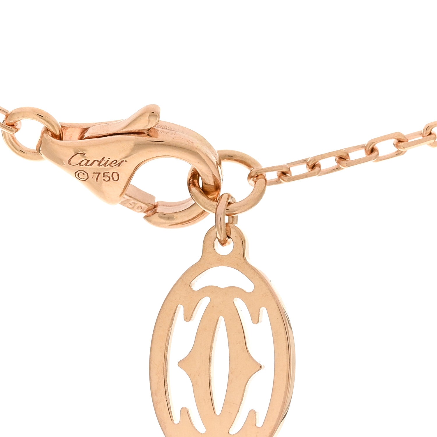 Cartier 18K Pink Gold Pink Sapphire D'Amour Pendant Necklace 4 of 4