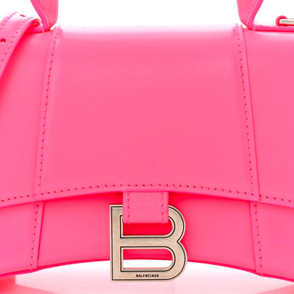 Balenciaga Shiny Box Calfskin Hourglass Top Handle Bag XS Hot Pink 9 of 13
