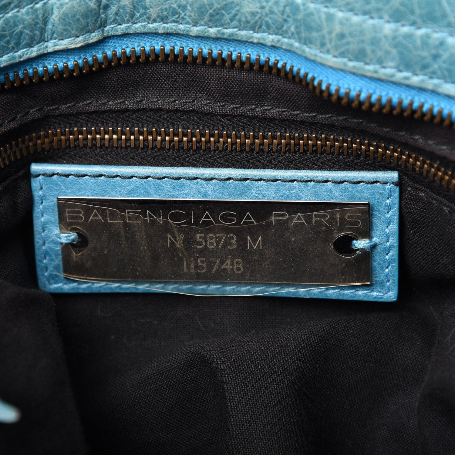 Balenciaga Agneau Classic Hardware City Bleu Paon 8 of 11