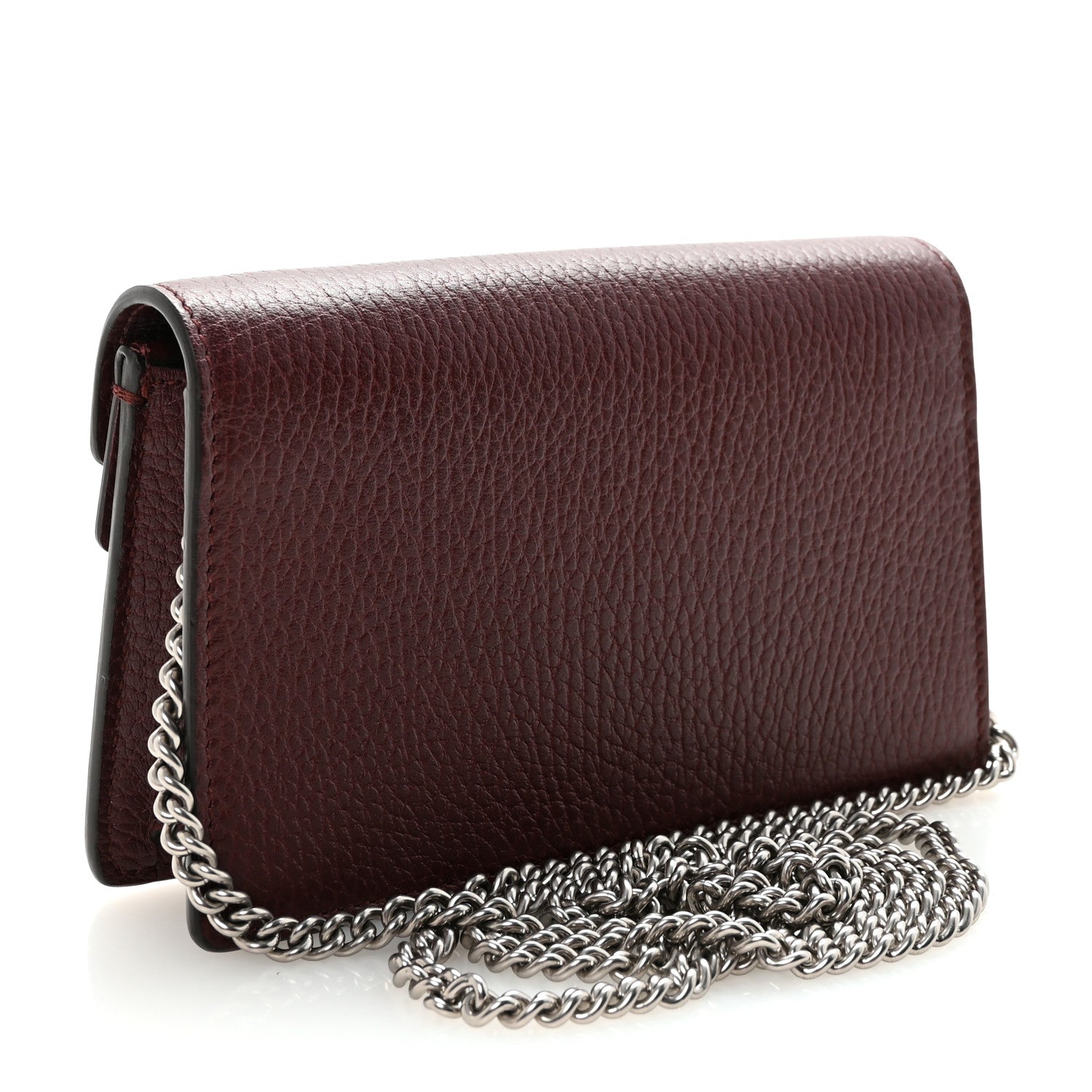 Gucci Dollar Calfskin Crystal Super Mini Dionysus Shoulder Bag Vintage Bordeaux Black Diamond 3 of 9