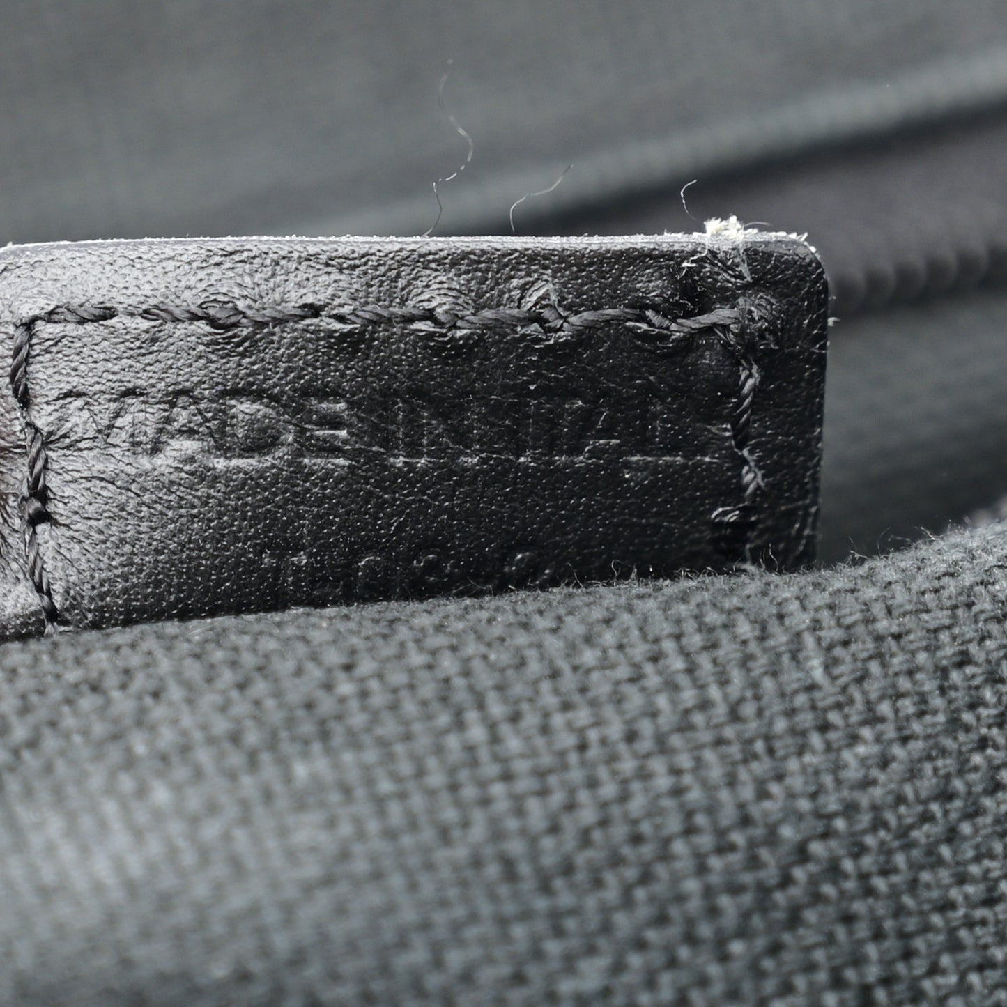 House Check Drawstring Backpack Black