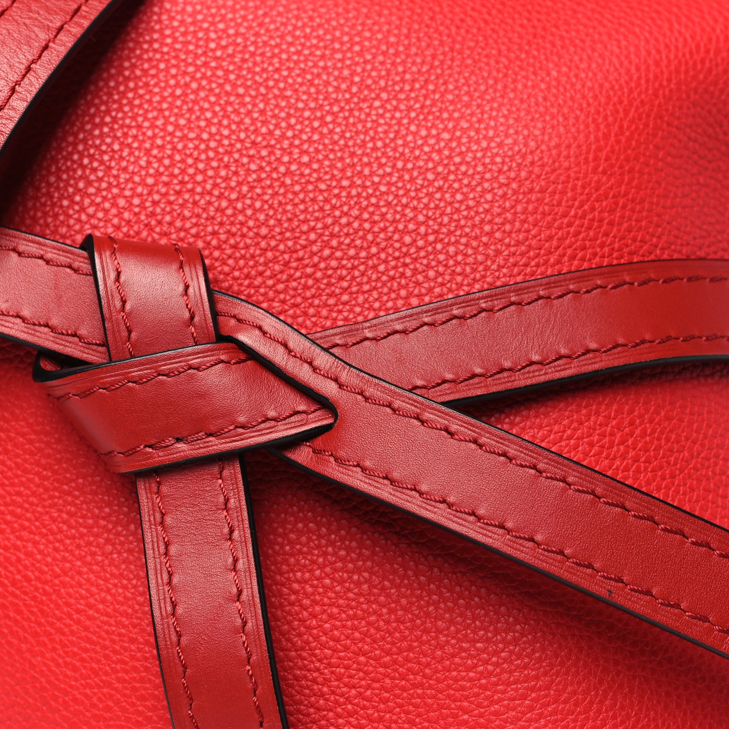 Loewe Grained Calfskin Small Gate Crossbody Bag Burnt Red 7 of 9