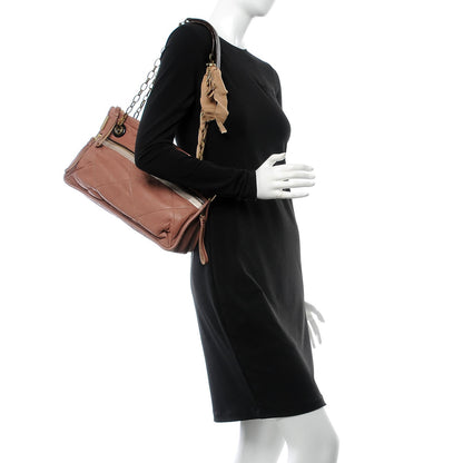 Lanvin Lambskin Quilted Medium Amalia Shoulder Bag Vieux Rose 2 of 6