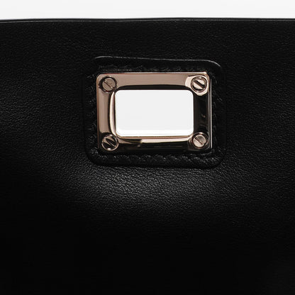 Proenza Schouler Calfskin Large Fringe Lunch Bag Black 8 of 11
