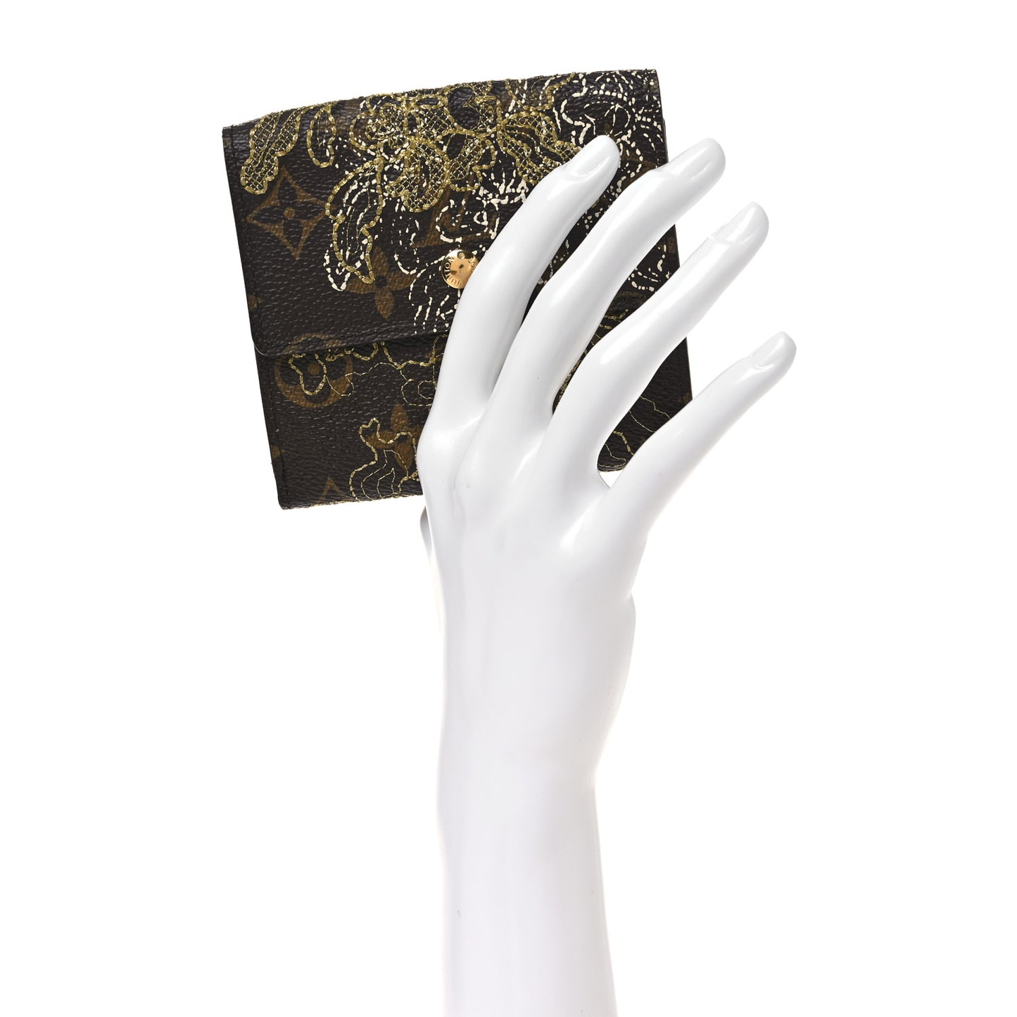 Monogram Dentelle Elise Wallet Gold
