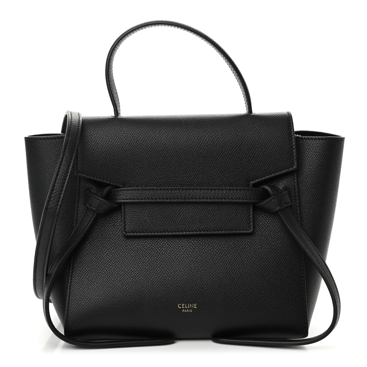 Celine Grained Calfskin Nano Belt Bag Black 1 of 10