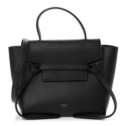 Celine Grained Calfskin Nano Belt Bag Black 1 of 10