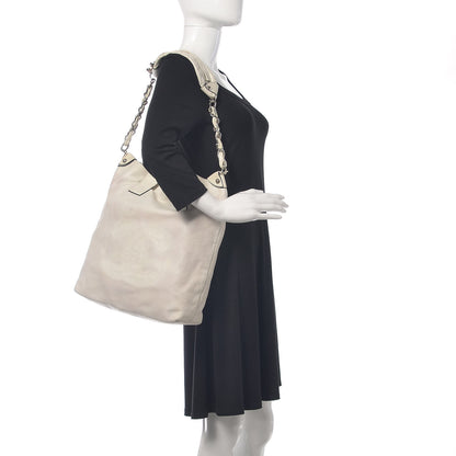 Chanel Lambskin Chain CC Tote White 3 of 28