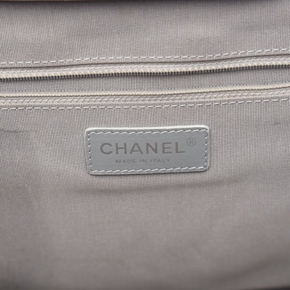 Chanel Calfskin Quilted Large Easy Shopping Tote Grey 5 of 12