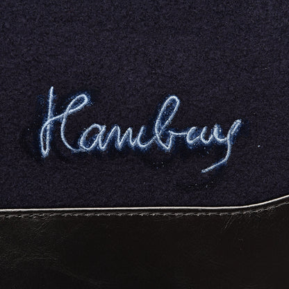 Chanel Wool Embroidered Medium Gabrielle Hobo Dark Navy Blue 9 of 11