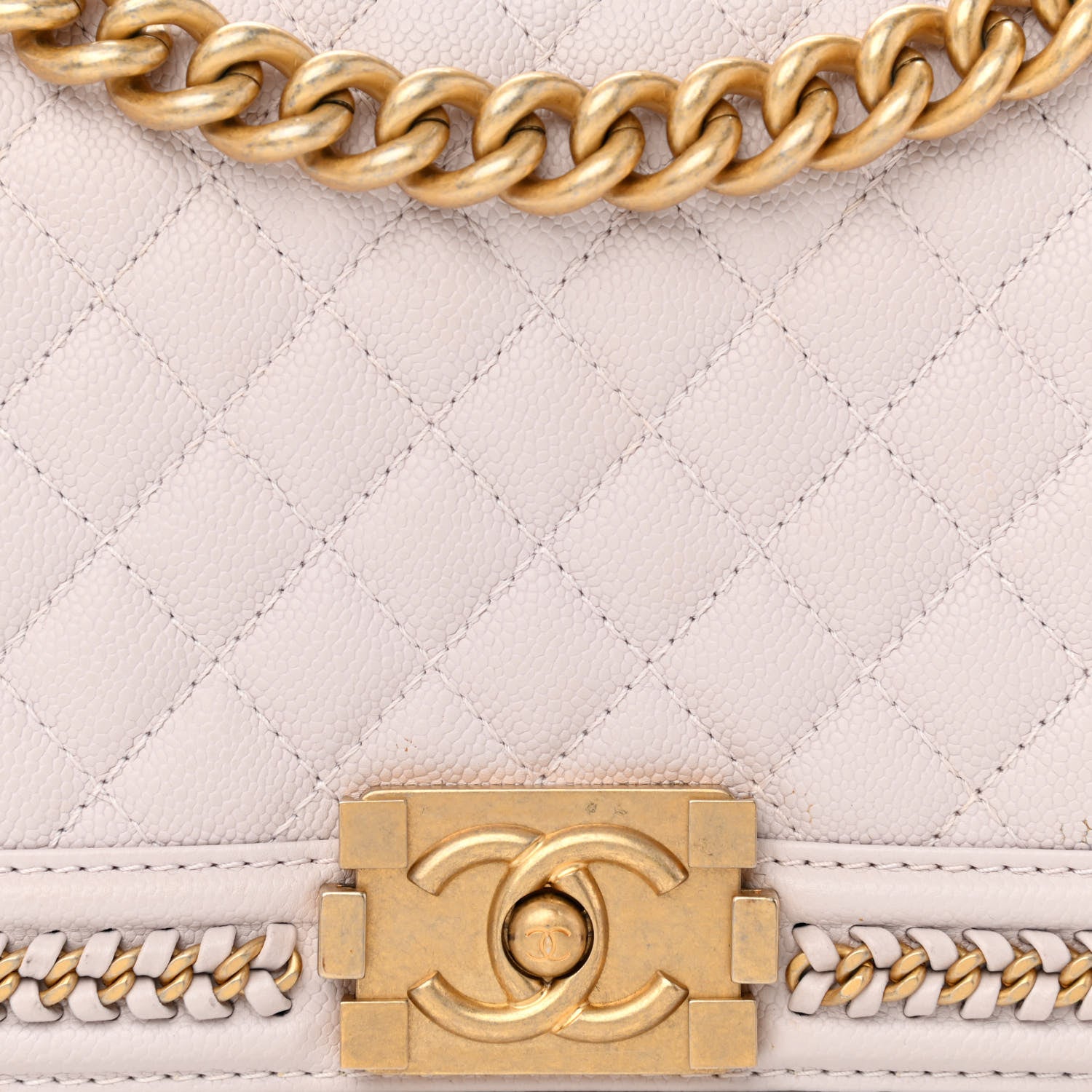 Chanel Caviar Quilted Chain Around Medium Boy Flap Light Purple 8 of 11