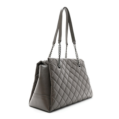 Chanel Aged Calfskin Lady Pearly Tote Grey 3 of 12