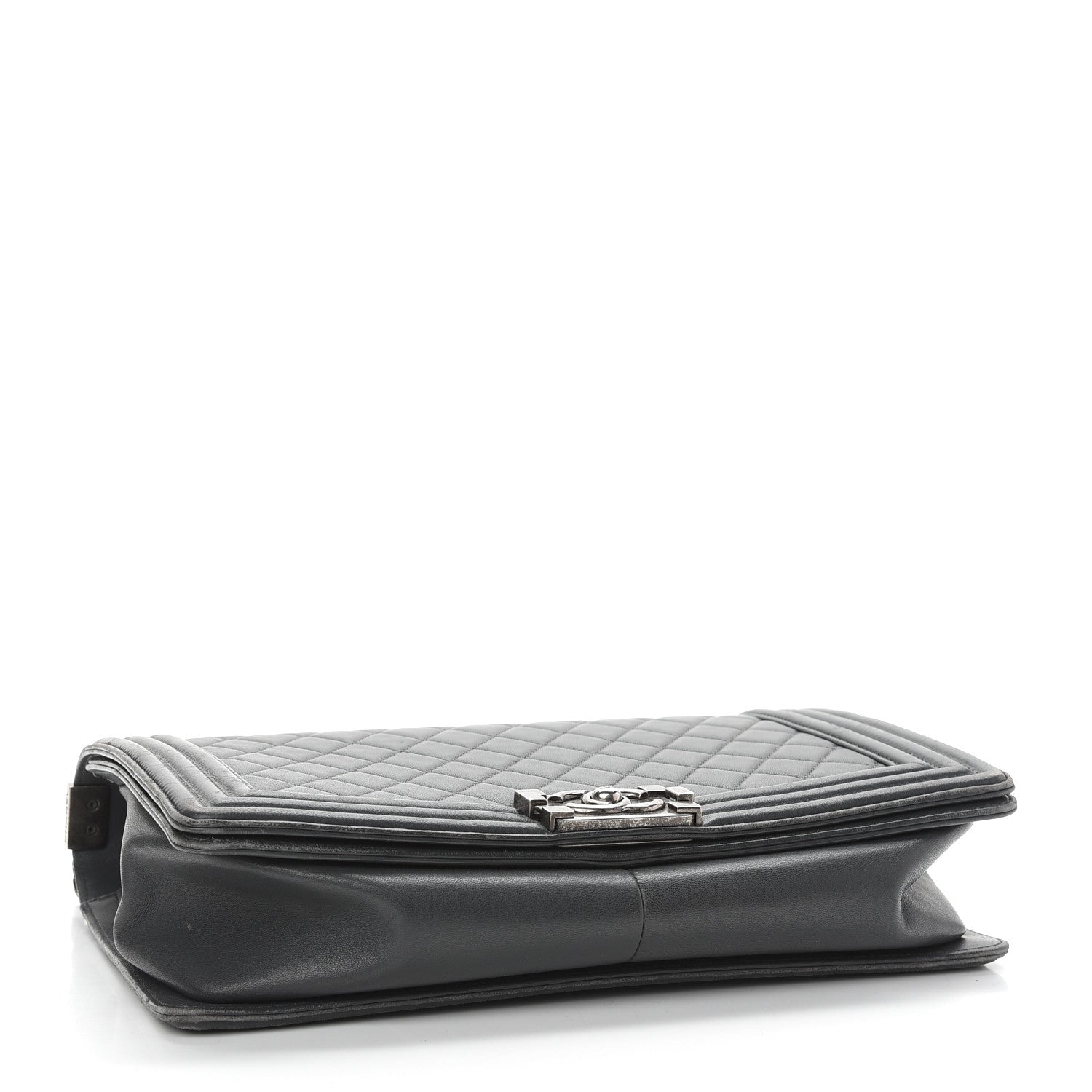Chanel Lambskin Quilted New Medium Boy Flap Grey 4 of 10
