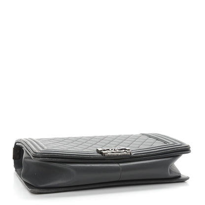 Chanel Lambskin Quilted New Medium Boy Flap Grey 4 of 10
