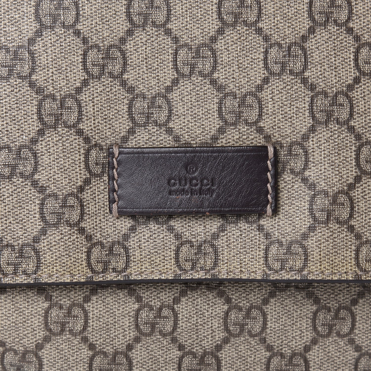 Gucci GG Plus Monogram Messenger Diaper Bag Dark Brown 11 of 11