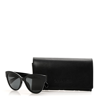 Chanel Acetate Enamel Heart Butterfly Sunglasses 5477-A Black 8 of 8