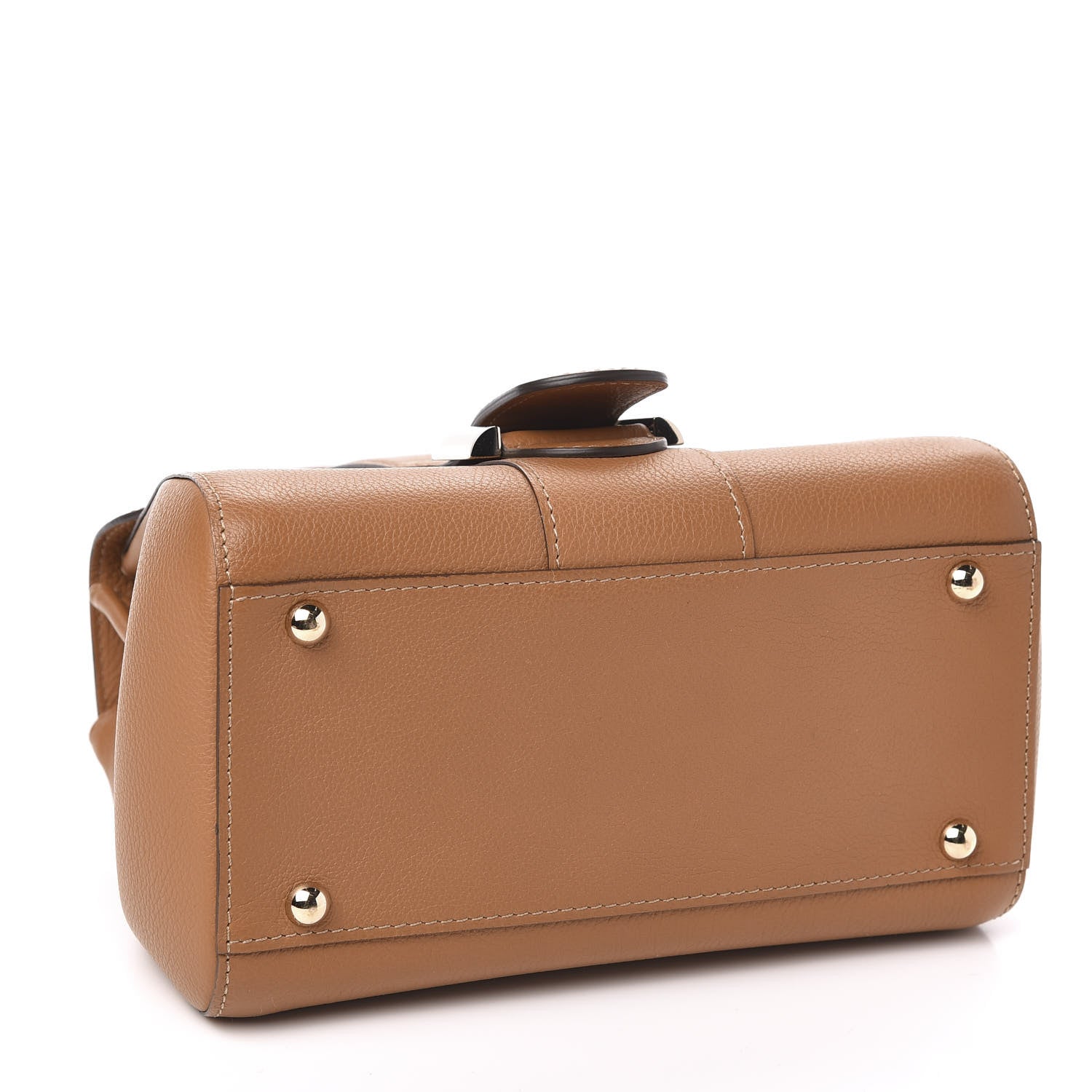 Delvaux Grained Calfskin Mini Brillant Satchel Natural 4 of 11