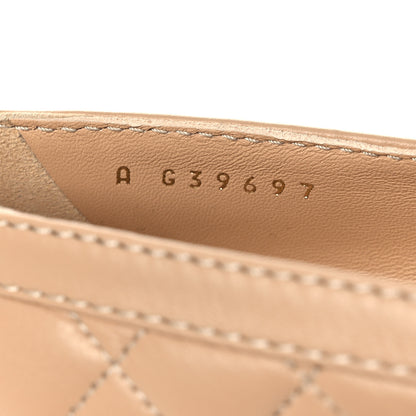 Chanel Lambskin Quilted CC Heart Loafers 39 Beige 10 of 10