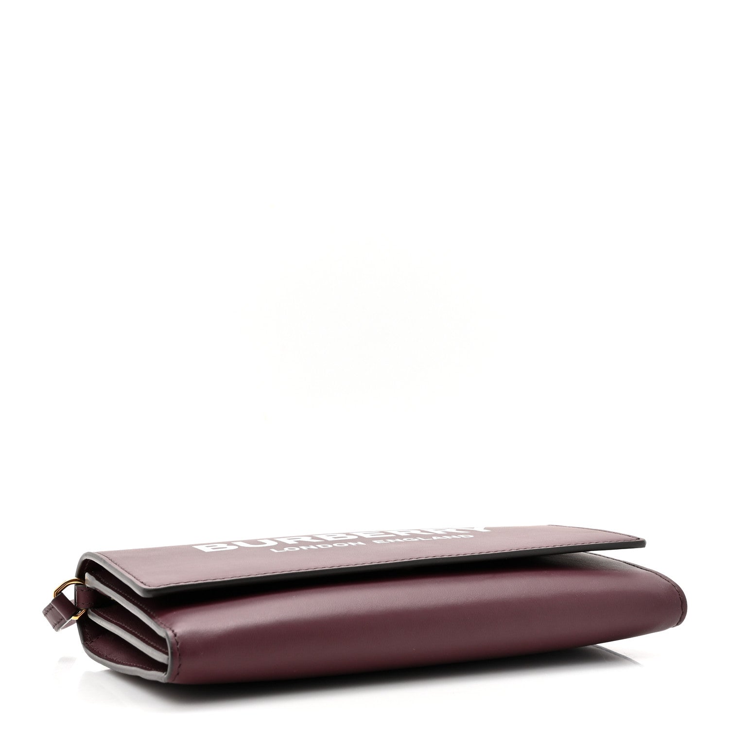 Burberry Calfskin Logo Hazelmere Wallet With Detachable Strap Deep Maroon 4 of 10