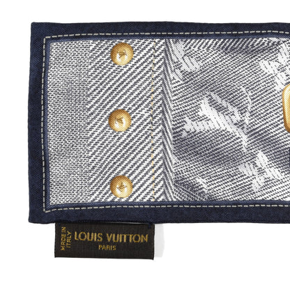 Louis Vuitton Silk Monogram New Denim Bandeau Marine 3 of 3
