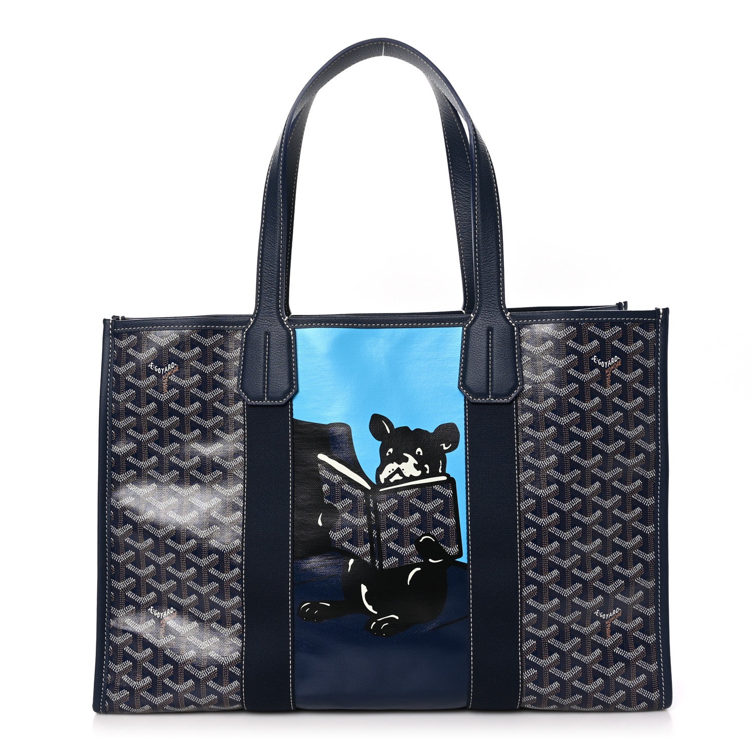 Goyard Goyardine Villette Tote Blue 1 of 8