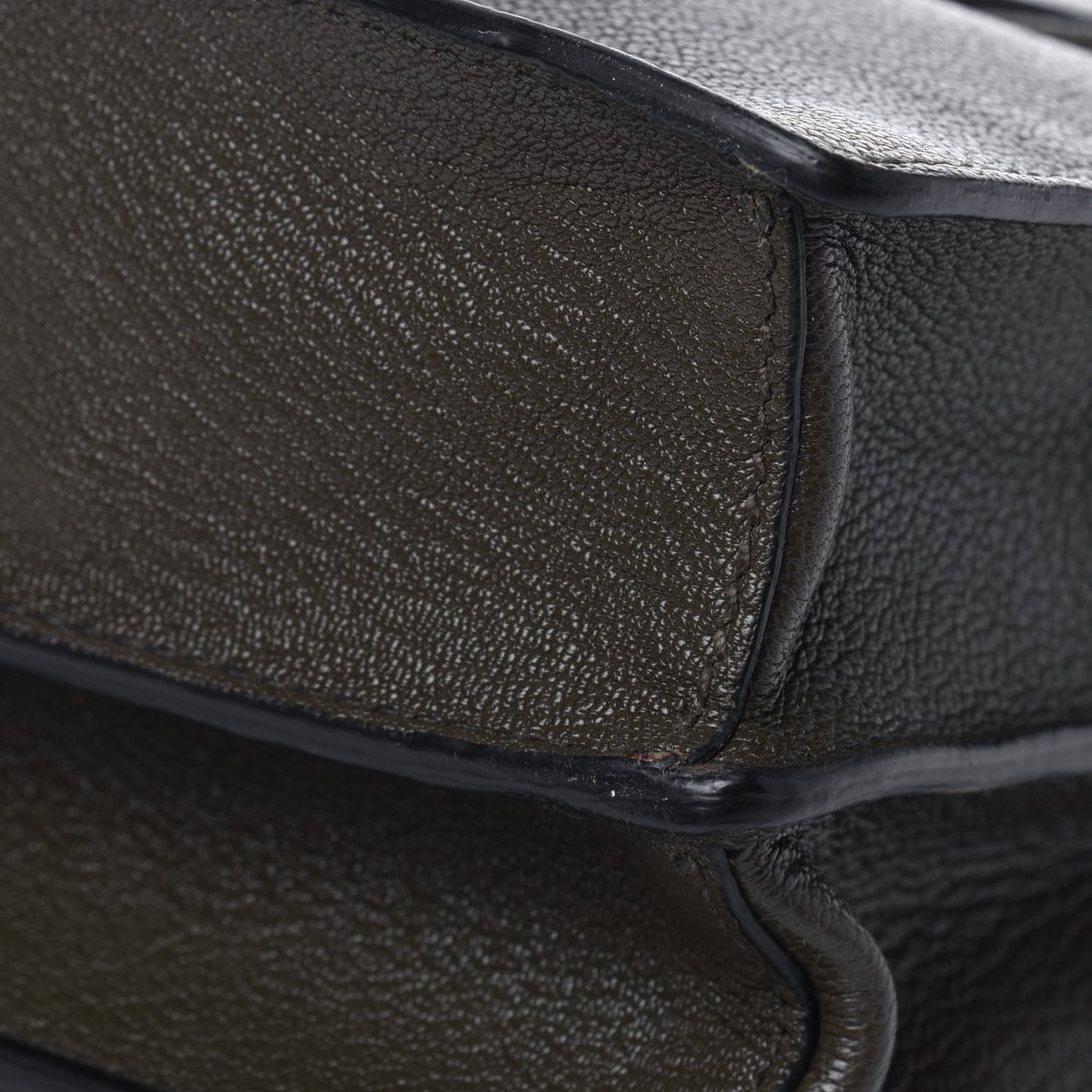 Goatskin Bandoliera Madras Shoulder Bag Dark Green