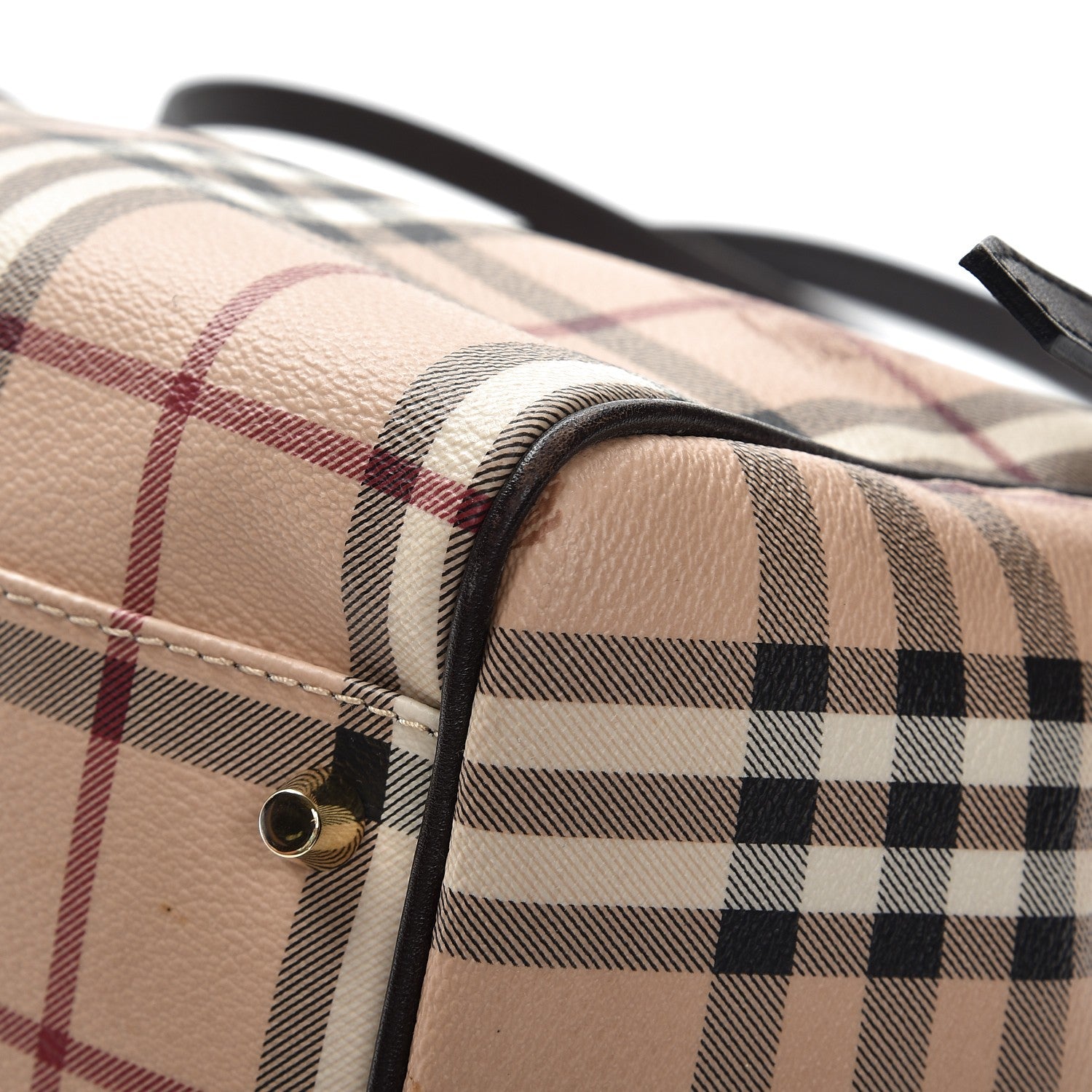 Burberry Haymarket Check Small Canterbury Tote Chocolate 11 of 11