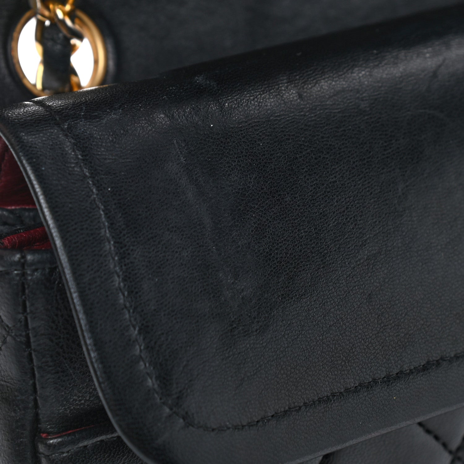 Chanel Lambskin Quilted Medium Double Flap Black 11 of 11
