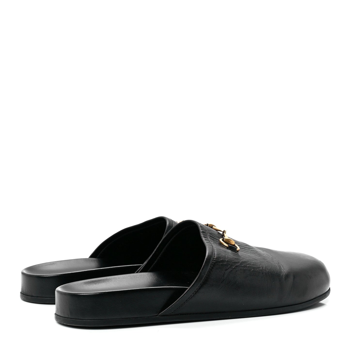 Malaga Kid Womens Horsebit River Slippers 40 Black