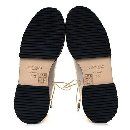 Jimmy Choo Grainy Calfskin Haysley Flat Boot 38.5 Latte 5 of 7