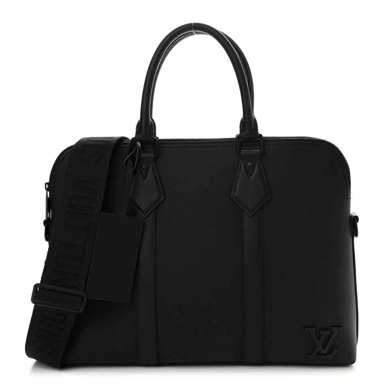 Louis Vuitton Calfskin Aerogram Takeoff Briefcase Black 1 of 11