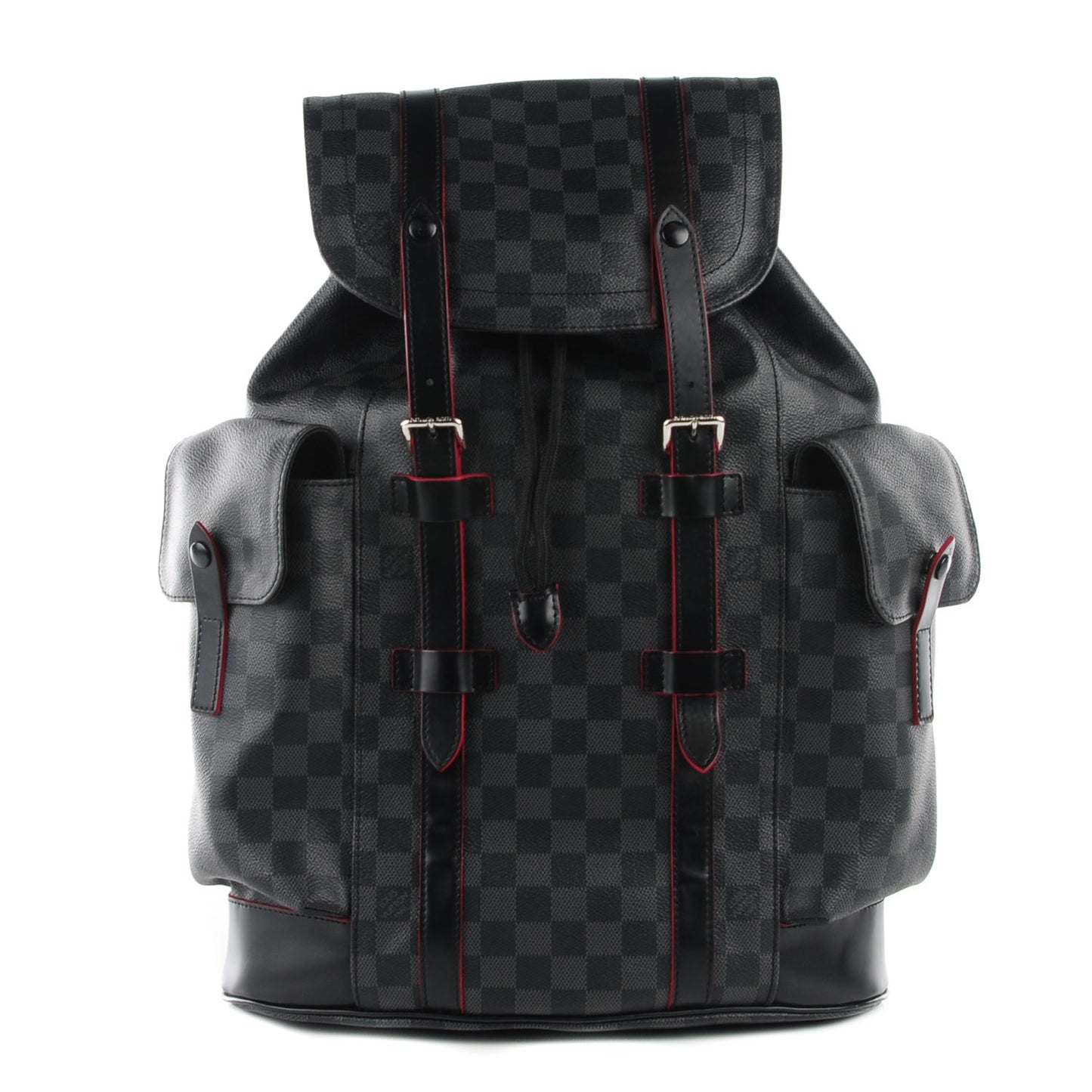 Damier Graphite Christopher PM Red