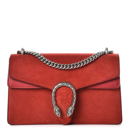 Gucci Suede Vitello Velvet Small Dionysus Shoulder Bag Vulcanic Red 1 of 11