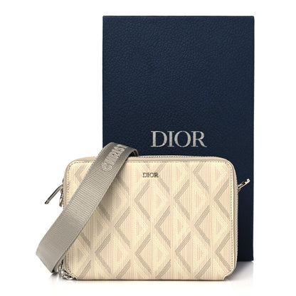 Christian Dior Coated Canvas CD Diamond Messenger Pouch Natural 11 of 11