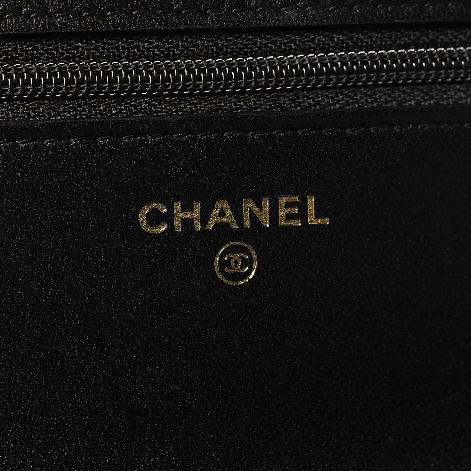Chanel Lambskin Quilted CC Pearl Crush Wallet on Chain WOC Black 6 of 11