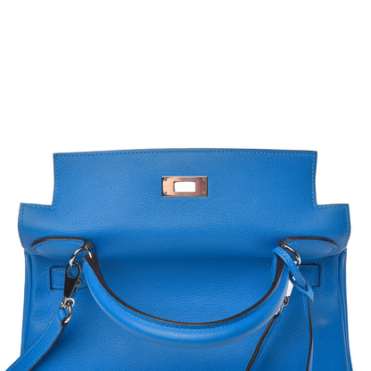 Hermes Evercolor Kelly Retourne 28 Bleu Hydra 16 of 41